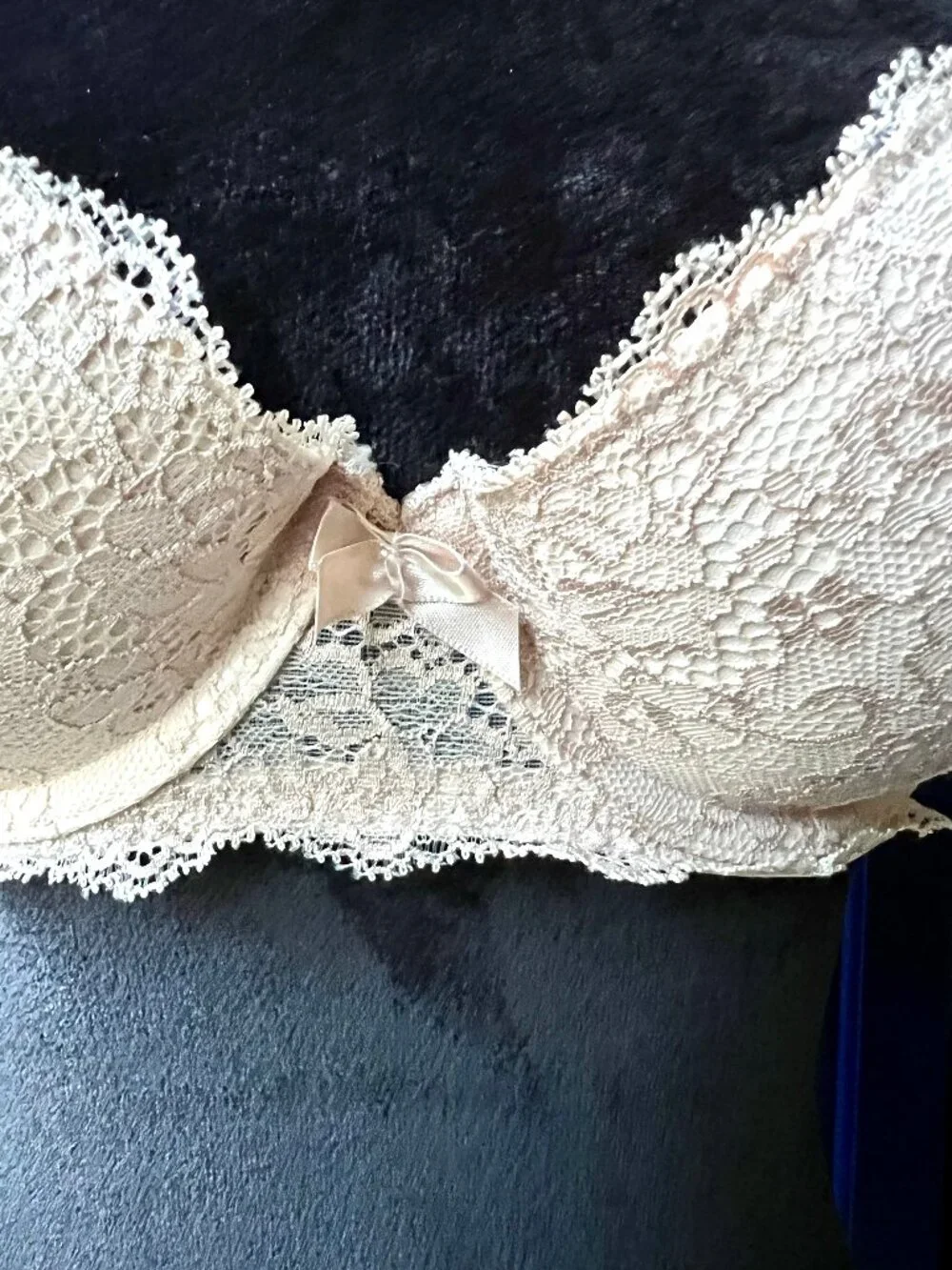 Gilligan & O'Malley Beige Lace Push-up Padded Bra 38B Discontinued